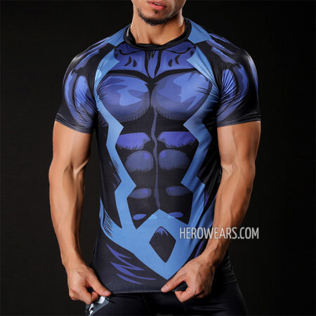 Black Bolt Compression Shirt Rash Guard