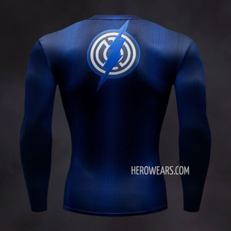Blue Lantern Flash Compression Shirt Rash Guard