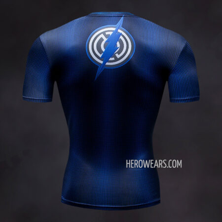 Blue Lantern Flash Compression Shirt Rash Guard
