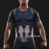 Captain America Compression Shirt Rash Guard