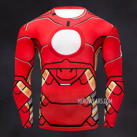 Iron Man Compression Shirt Rash Guard