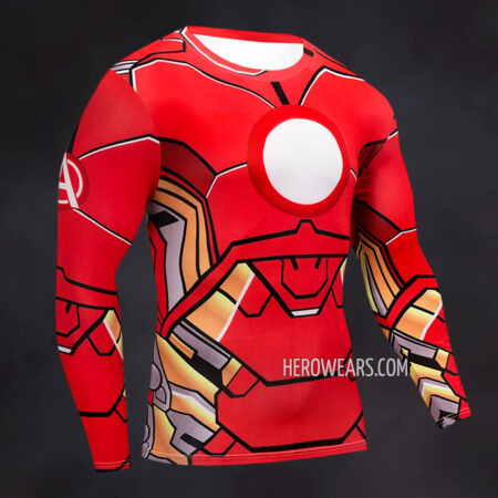 Iron Man Compression Shirt Rash Guard