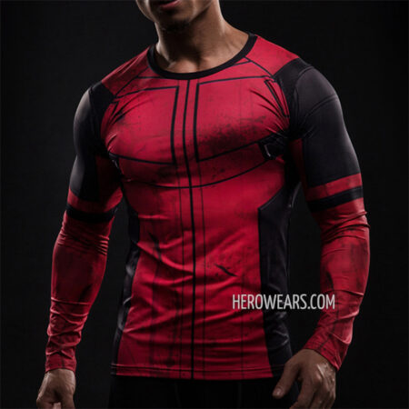 Deadpool Compression Shirt Rash Guard