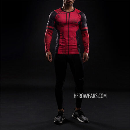Deadpool Compression Shirt Rash Guard