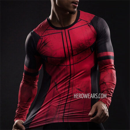 Deadpool Compression Shirt Rash Guard
