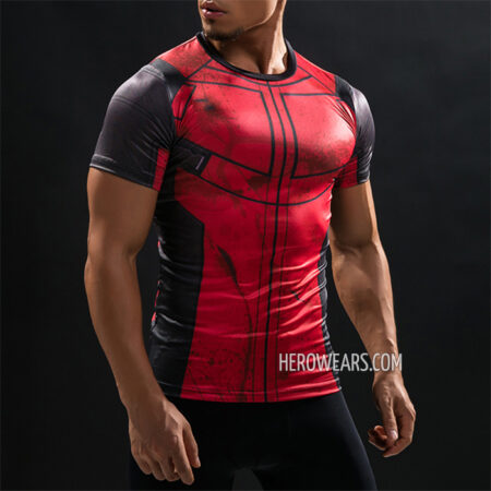 Deadpool Compression Shirt Rash Guard