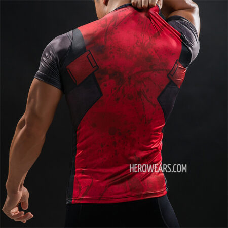 Deadpool Compression Shirt Rash Guard