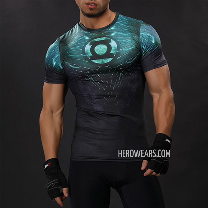 Green Lantern Compression Shirt Rash Guard