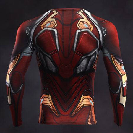 Iron Man Compression Shirt Rash Guard