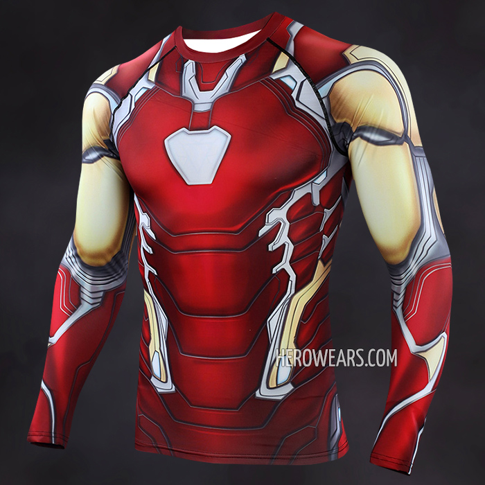 Iron Man Mk85 Compression Shirt Rash Guard