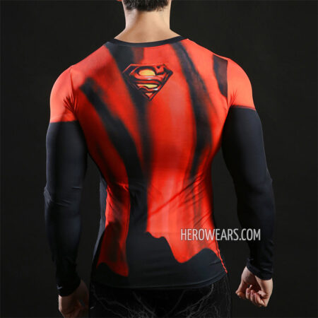 Superman Compression Shirt Rash Guard
