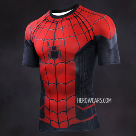 Spiderman Far From Home Compression Shirt Rash Guard