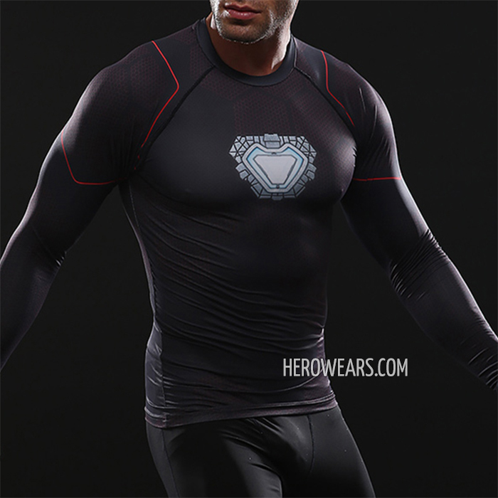 Infinite War III Short Sleeve Iron Man Compression Shirt