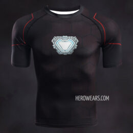 Tony Stark Iron Man Compression Shirt Rash Guard