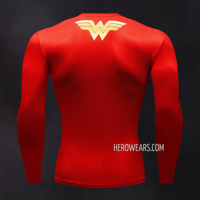 Wonder Woman Compression Shirt Rash Guard