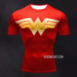 Wonder Woman Compression Shirt Rash Guard