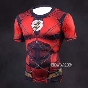 Flash Justice League Compression Shirt Rash Guard