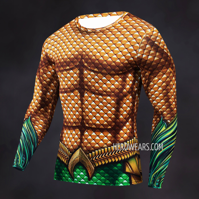 Aquaman Compression Shirt Rash Guard