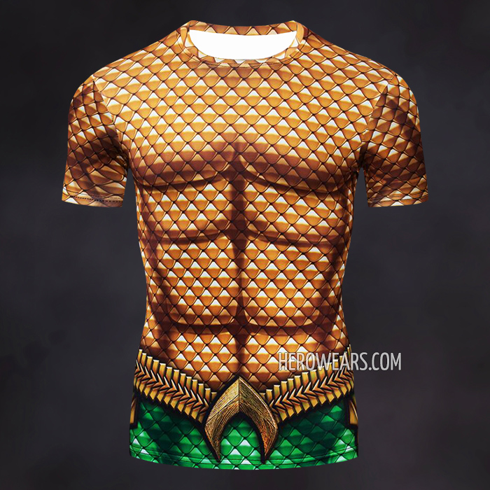 Aquaman Compression Shirt Rash Guard