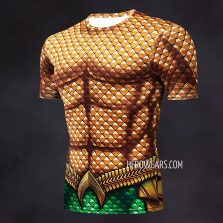 Aquaman Compression Shirt Rash Guard