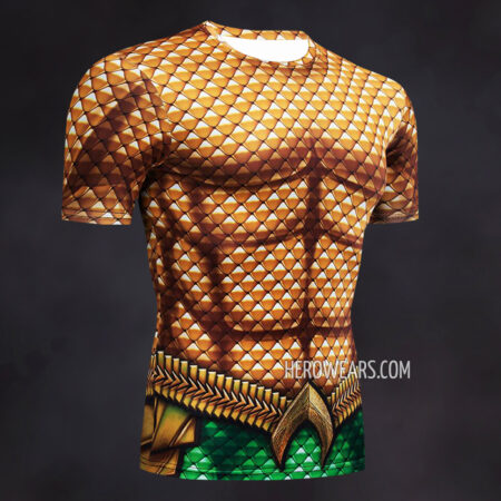 Aquaman Compression Shirt Rash Guard