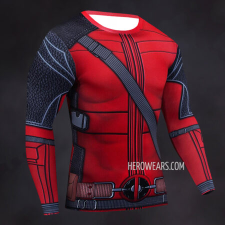 Deadpool Compression Shirt Rash Guard