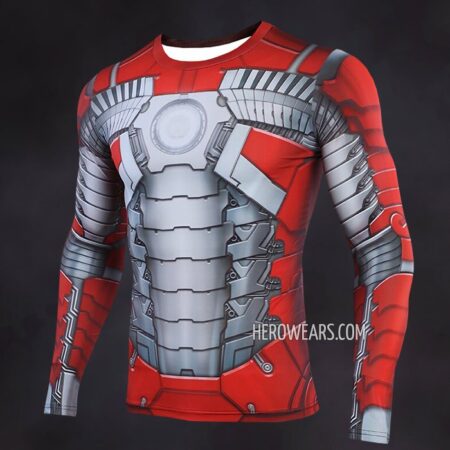 Iron Man Mk5 Compression Shirt Rash Guard