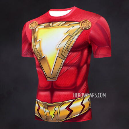 Shazam Compression Shirt Rash Guard