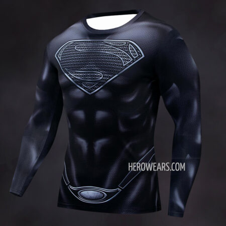 Superman Compression Shirt Rash Guard
