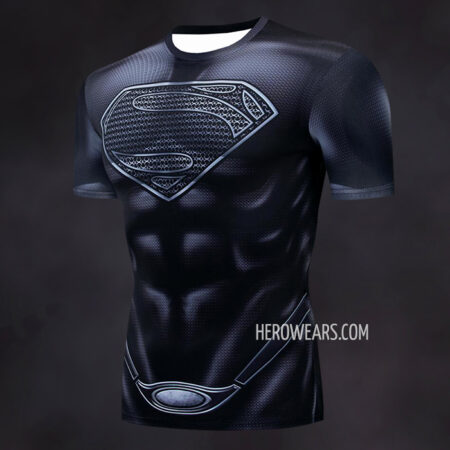 Superman Compression Shirt Rash Guard