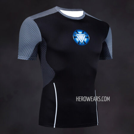 Tony Stark Compression Shirt Rash Guard