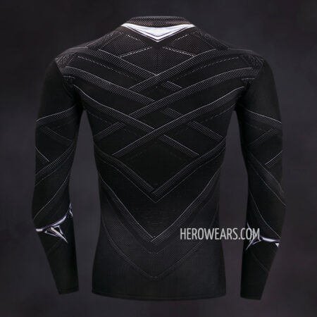 Black Panther Compression Shirt Rash Guard
