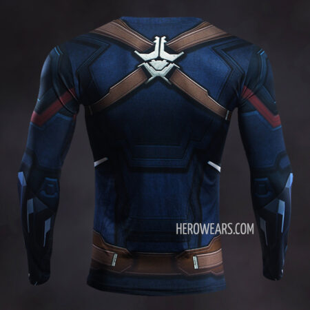 Captain America Compression Shirt Rash Guard