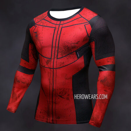 Deadpool Compression Shirt Rash Guard