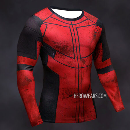 Deadpool Compression Shirt Rash Guard