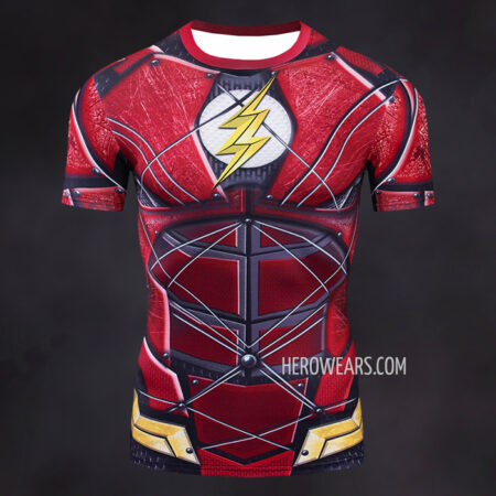 Flash Justice League Compression Shirt Rash Guard