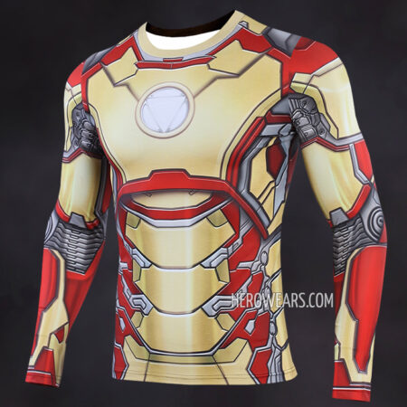 Iron Man Mk42 Compression Shirt Rash Guard