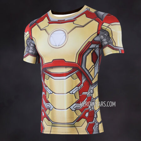 Iron Man Mk42 Compression Shirt Rash Guard