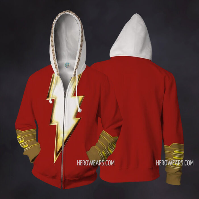 Shazam Zip Up Hoodie
