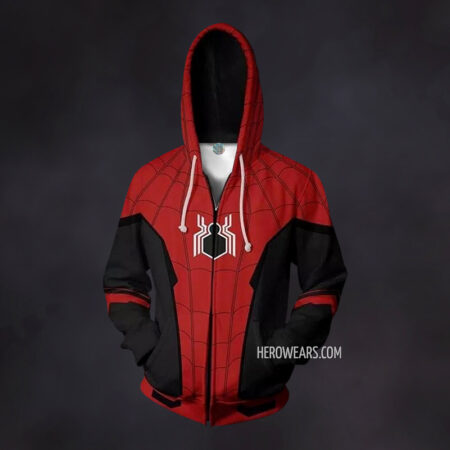 Spiderman Far From Home Zip Up Hoodie
