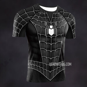 Spiderman Homecoming Black Suit Short Sleeve
