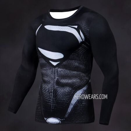 Superman Compression Shirt Rash Guard