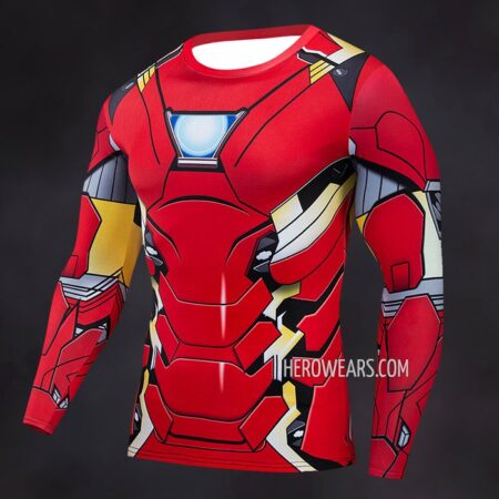 Iron Man Mk46 Compression Shirt Rash Guard