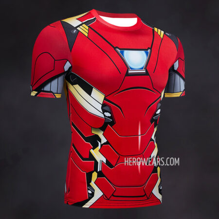 Iron Man Mk46 Compression Shirt Rash Guard