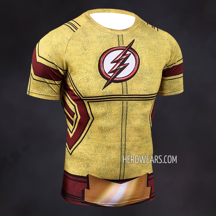 Kid Flash Compression Shirt Rash Guard