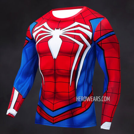 Spiderman PS4 Insomniac Compression Shirt Rash Guard