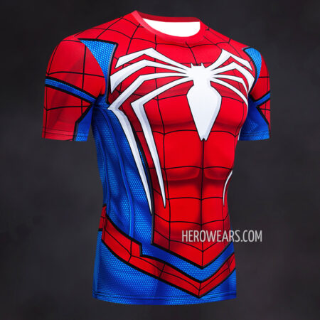 Spiderman PS4 Insomniac Compression Shirt Rash Guard