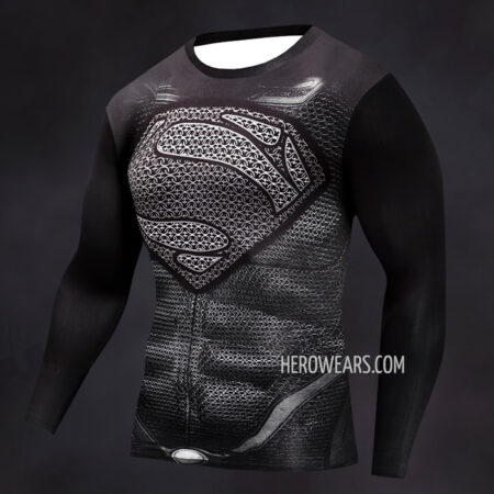 Superman Compression Shirt Rash Guard