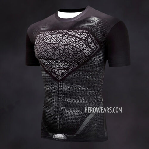 Superman Compression Shirt Rash Guard