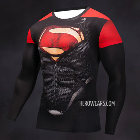 Superman Compression Shirt Rash Guard